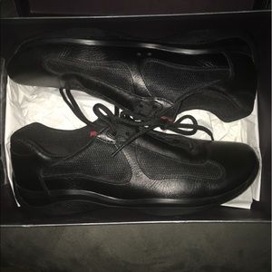 Classic Black size 12 Prada shoes.