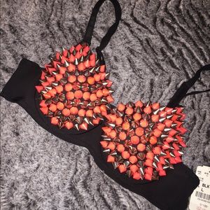 NWT OHYES spiked bra