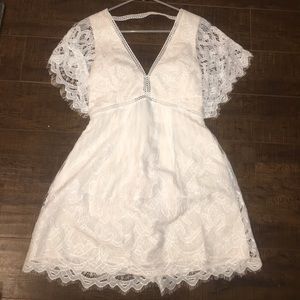 White lace dress