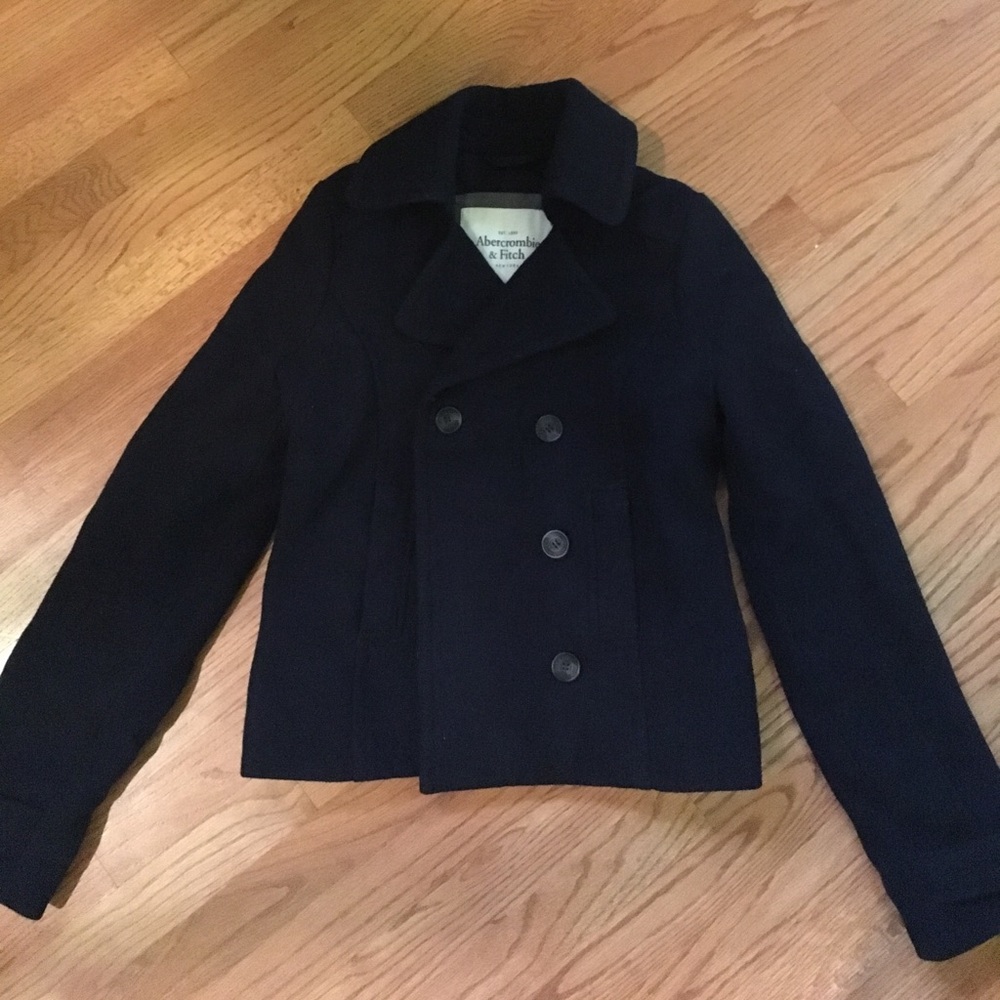 Abercrombie & Fitch Navy Pea Coat