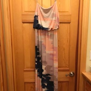 Tori Richard Blurred Line long Dress
