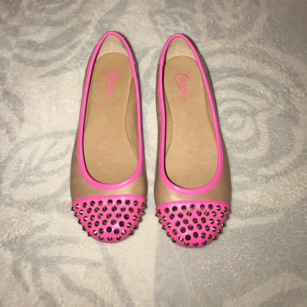 Candie's flats with spikes