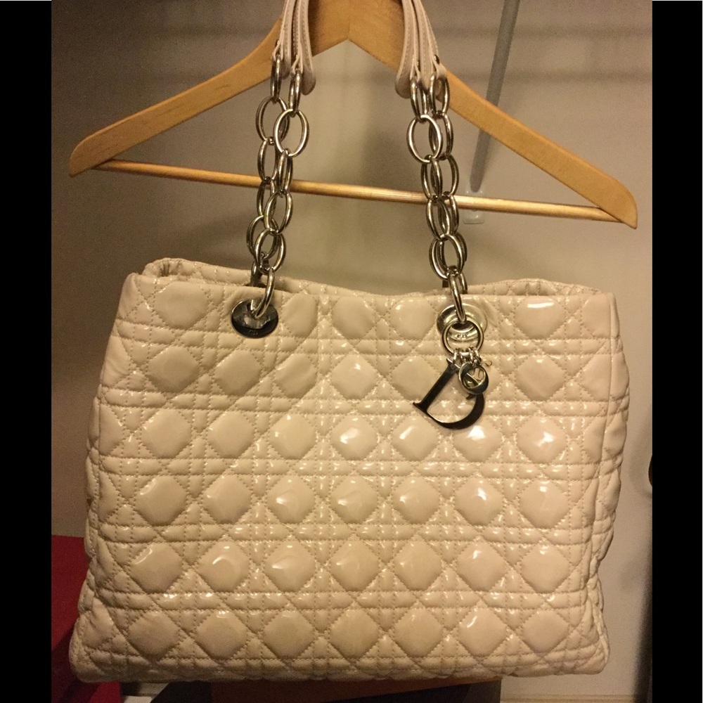 Sold$$Christian Dior cannage soft tote