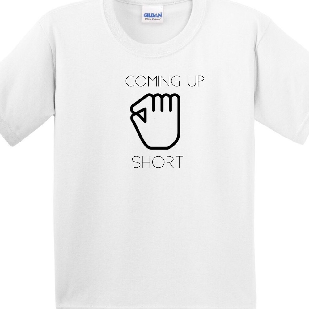 Women's Basic white TShirt Coming up Shirt