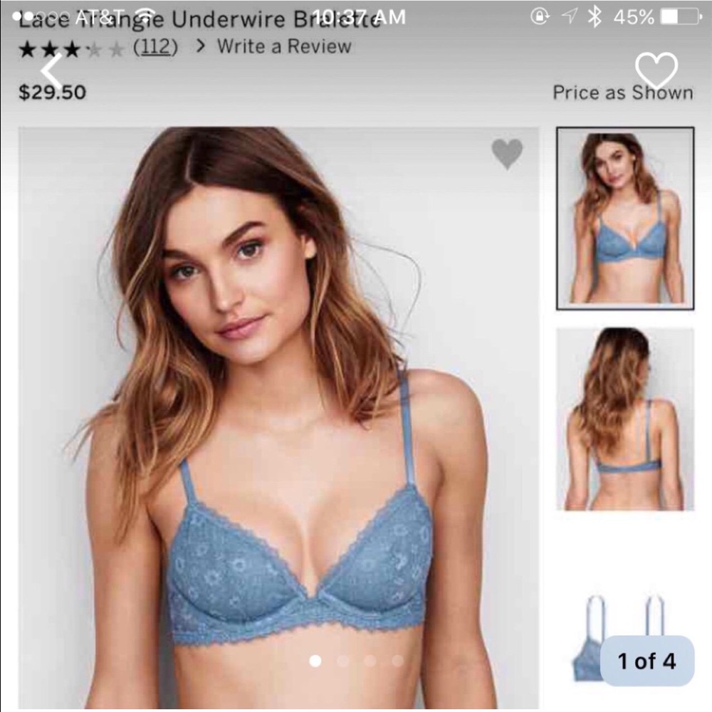 Victoria's Secret underwire bralette