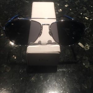 Dior technologic silver mirrored sunglasses