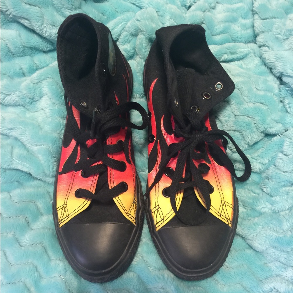 Flame converse high tops