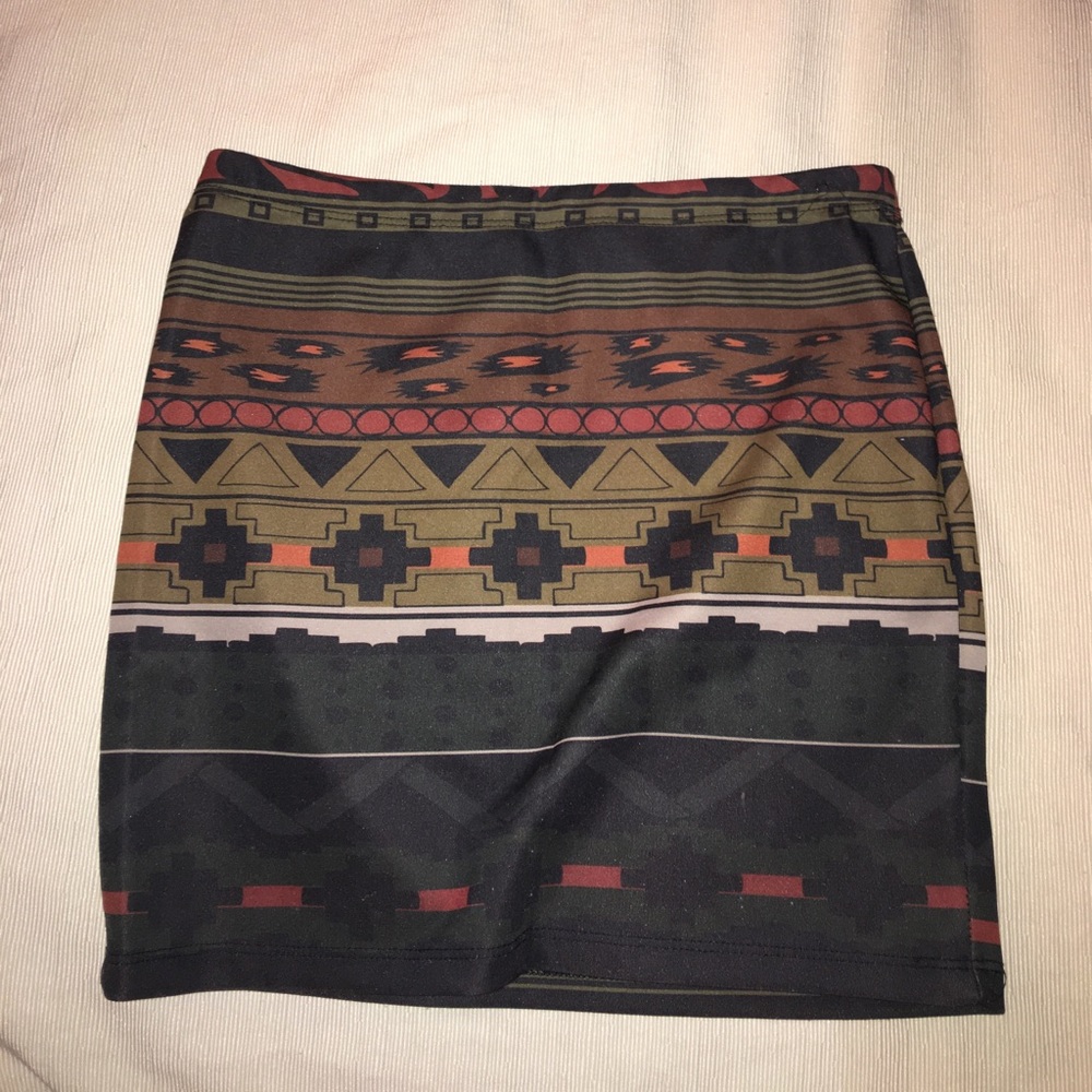 Aztec Pattern Skirt