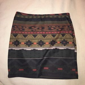 Aztec Pattern Skirt