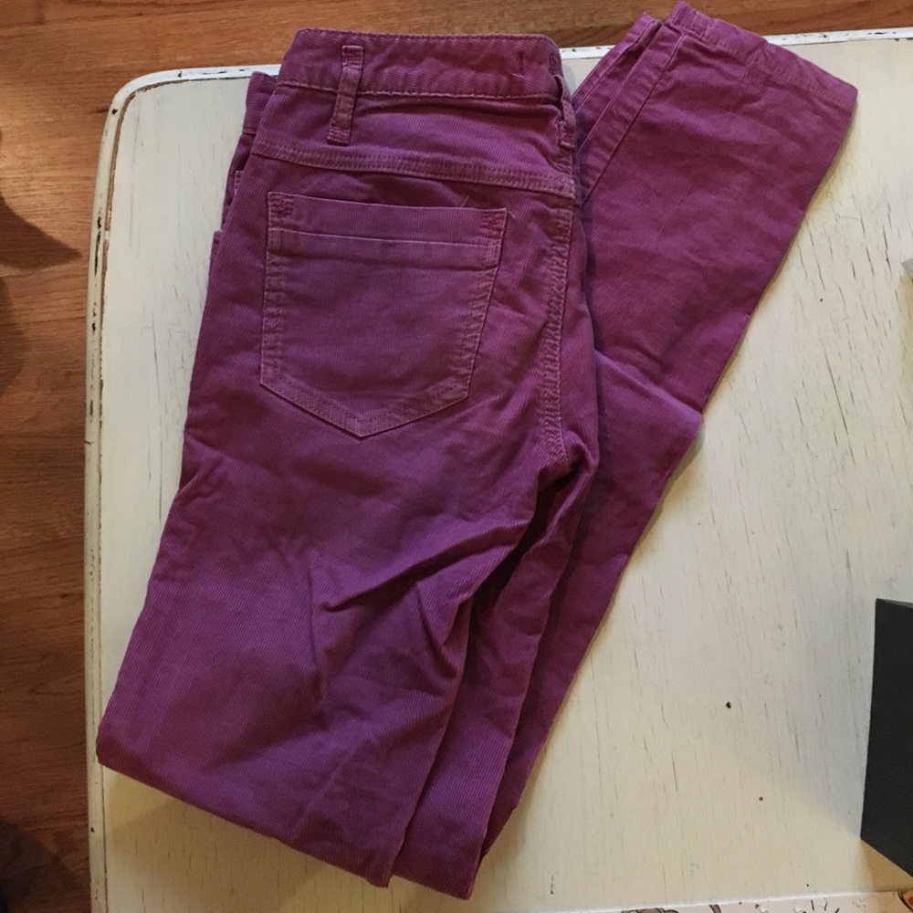 Free People Magenta Corduroy Skinnies