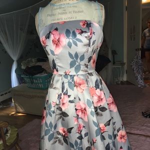 Chi Chi London blue floral dress!