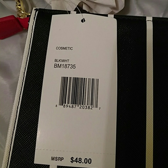 Betsey Johnson cosmetic bag NWT BLACK - Picture 5 of 5