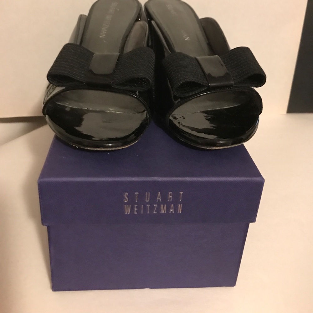 Stuart Weitzman patent leather pumps