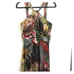 Connected Apparel Floral rayon halter dress 12