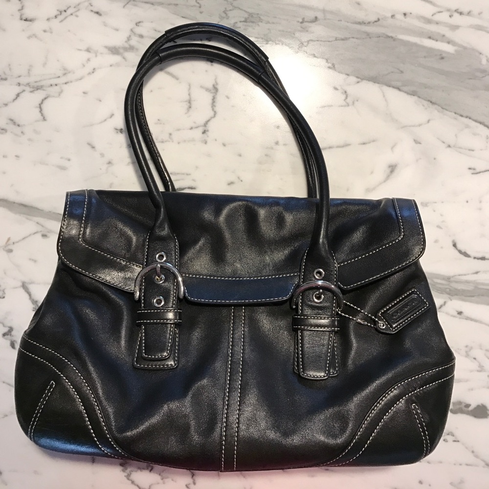 Leather Coach purse