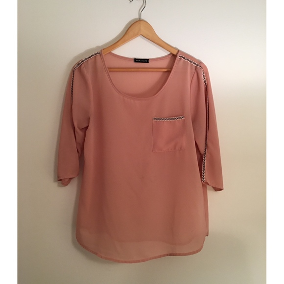 SOLD: Jella Couture Rose Sheer Top - Picture 1 of 4