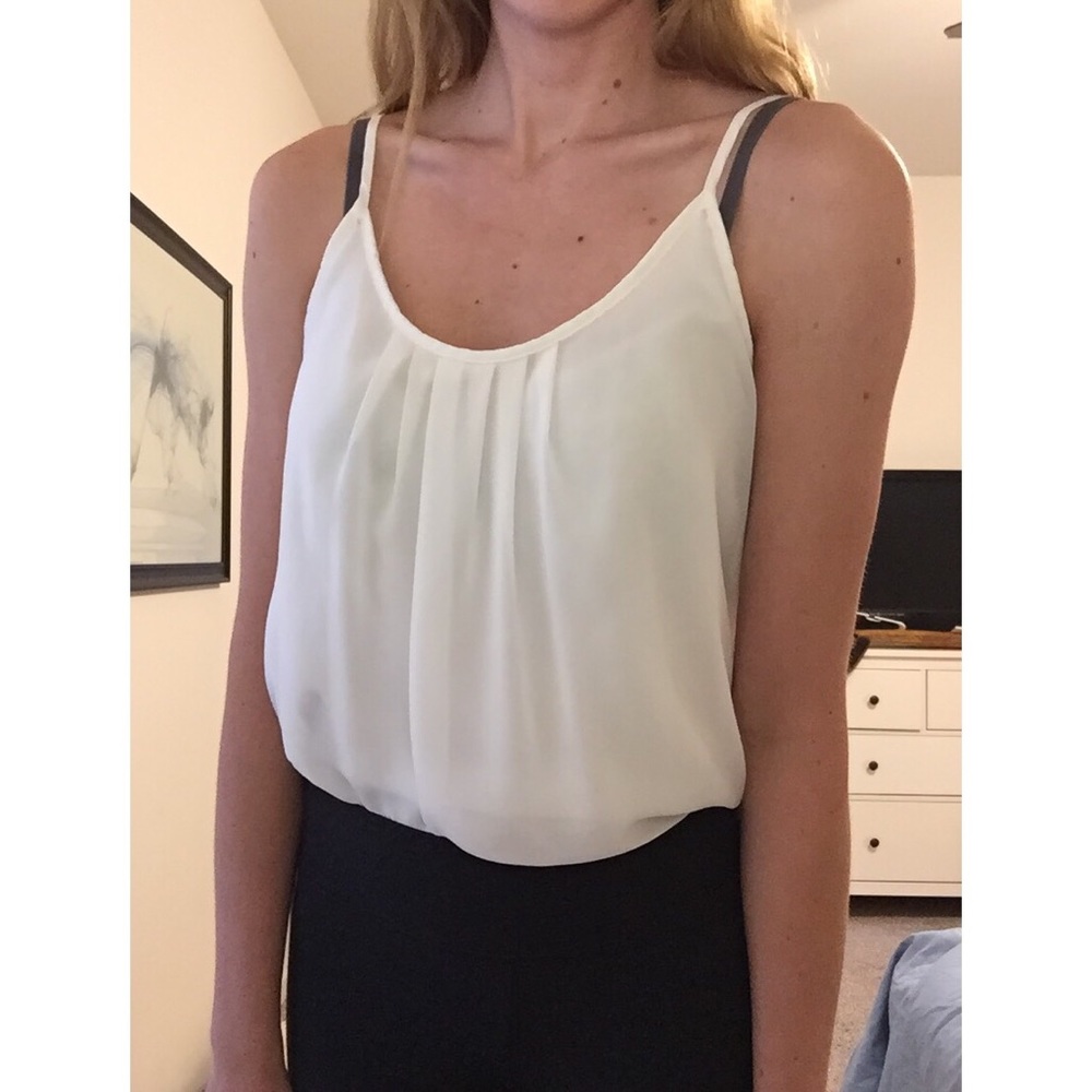 White Blouse Tank