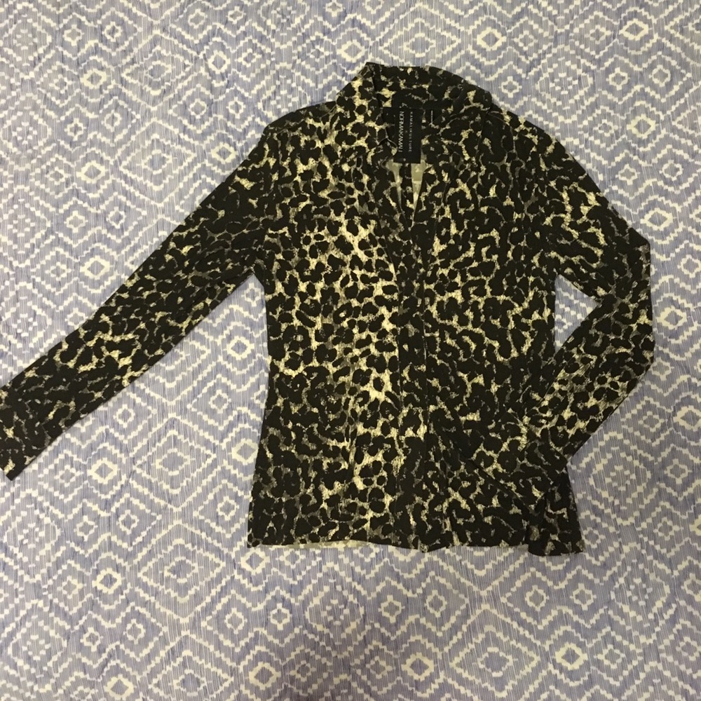 Kamali Kulture by Norma Kamali leopard print shirt