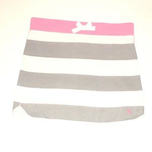 Gray and White striped skirt