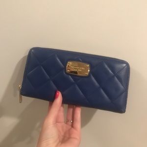Blue Michael Kors Wallet