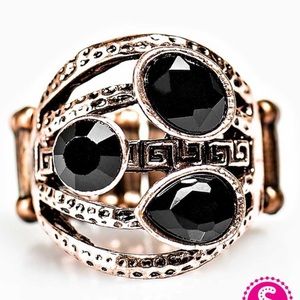 Jazz Trio copper ring