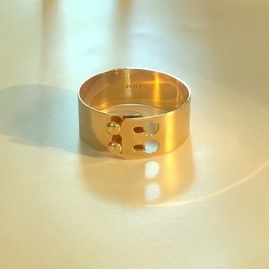 J. Crew industrial bolt gold bracelet