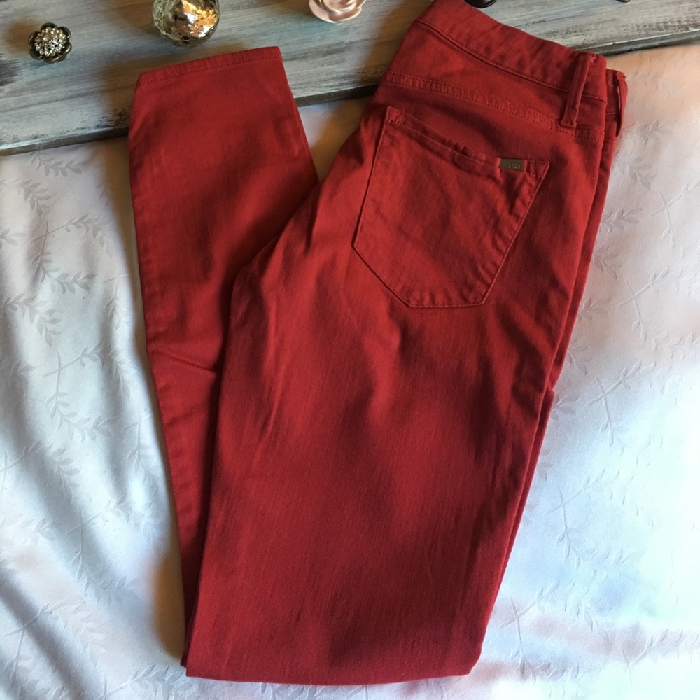 1921 Nikki Red Skinny Jeans Size 28
