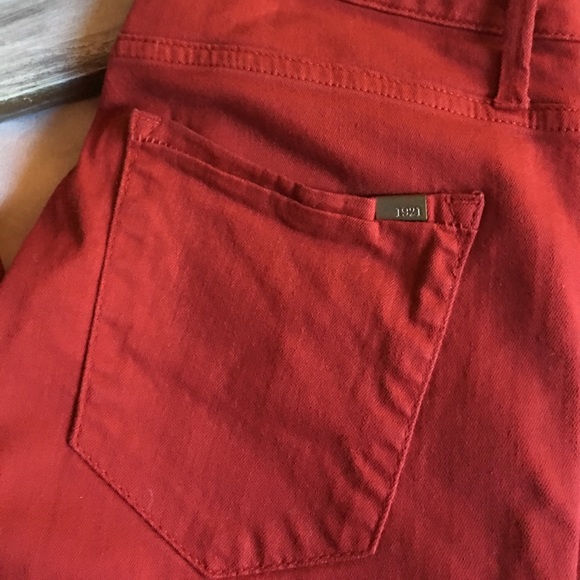 1921 Nikki Red Skinny Jeans Size 28 - Picture 2 of 4