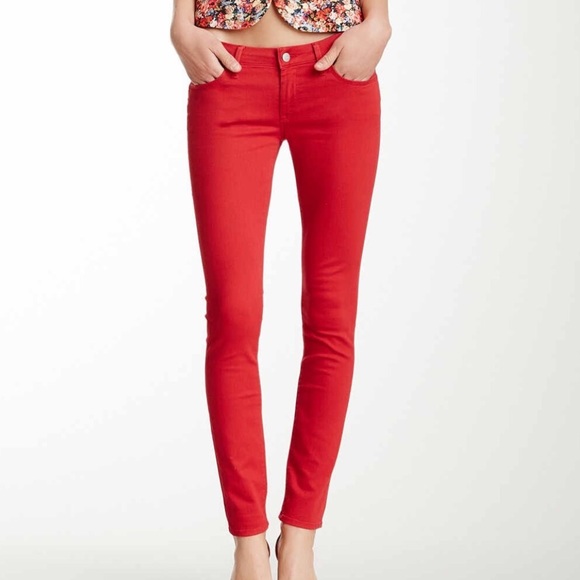 1921 Nikki Red Skinny Jeans Size 28 - Picture 4 of 4