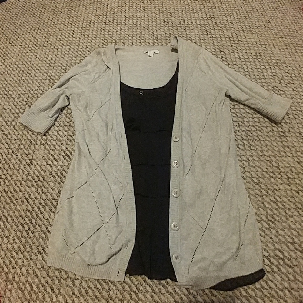 Grey cardigan