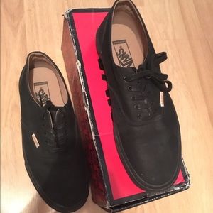 Black Leather Vans