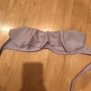 light purple strapless bikini top