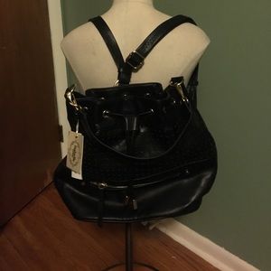Vegan Leather backpack purse