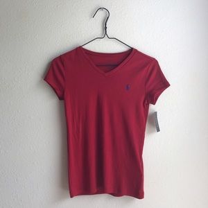 Polo Ralph Lauren Red V Neck