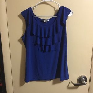 Business Causal Royal Blue Top