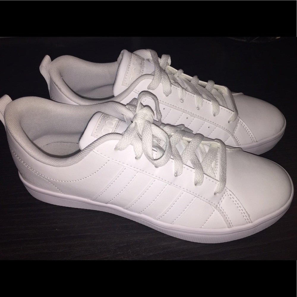 All-white Adidas Stan Smiths