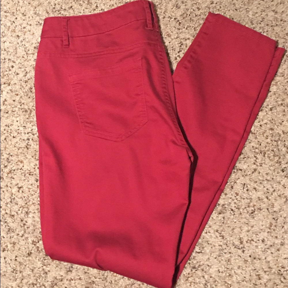 Red forever 21 pants size 28