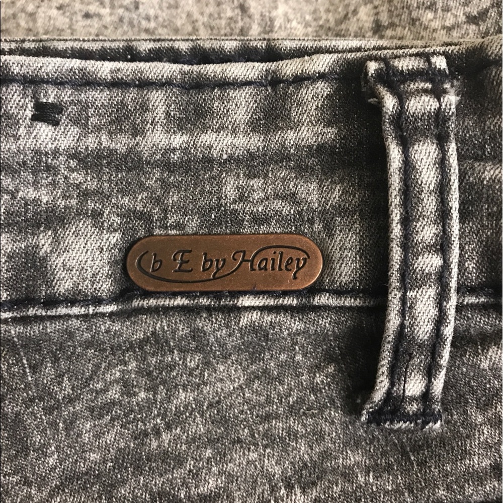 B E by Hailey Black acid jeans.