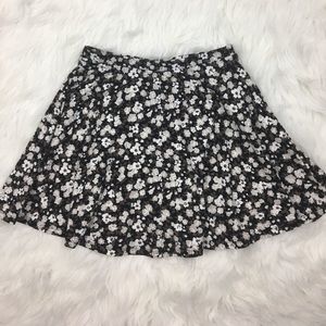 floral skater skirt