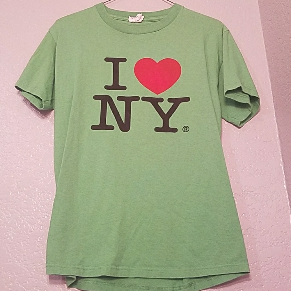 Green & Black I ❤ Ny tee
