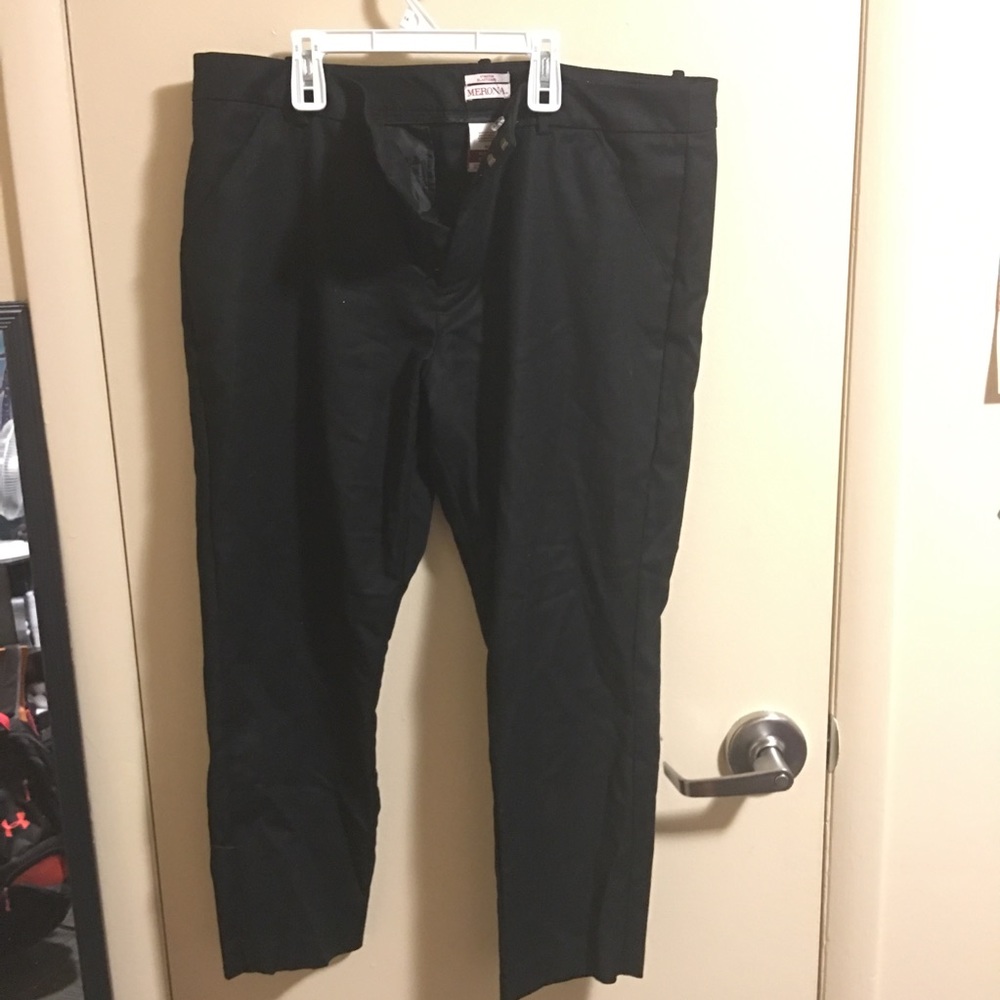 Black Ankle Length Slacks
