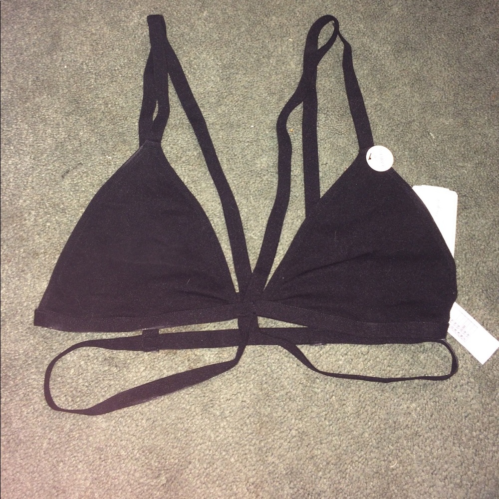 Black Cagey Bralette with tags