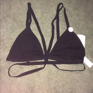 Black Cagey Bralette with tags