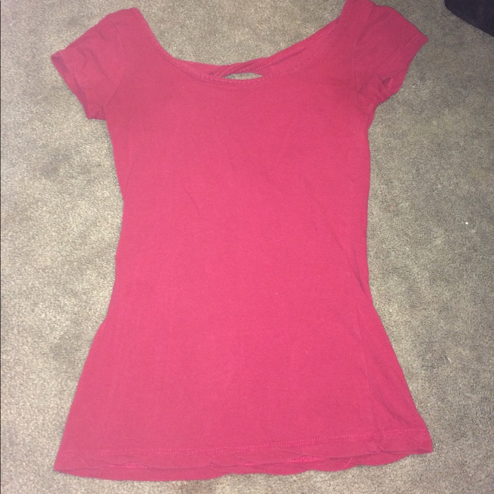 Red Open Backed Tshirt