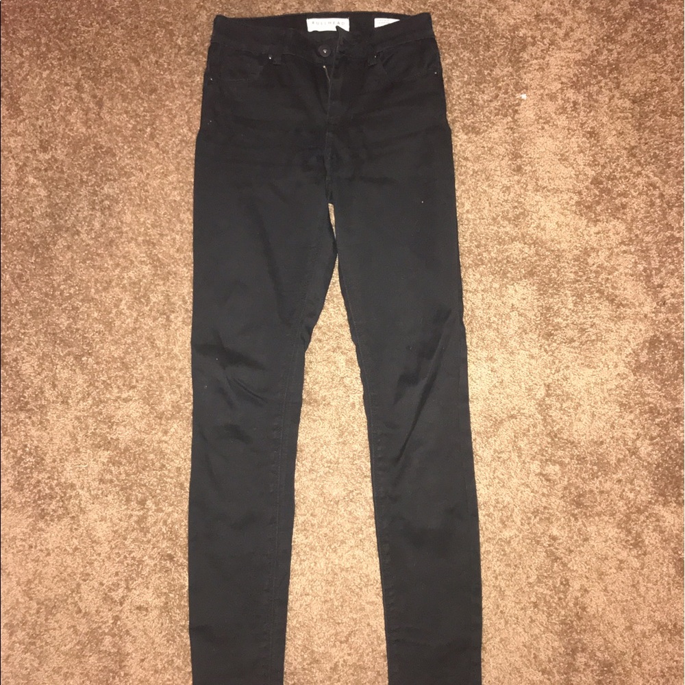 Pacsun Bullhead high rise skinny black jeans