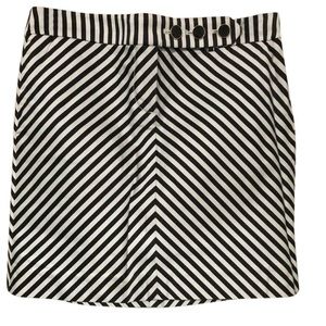 J. Crew Black and White Mini-Skirt