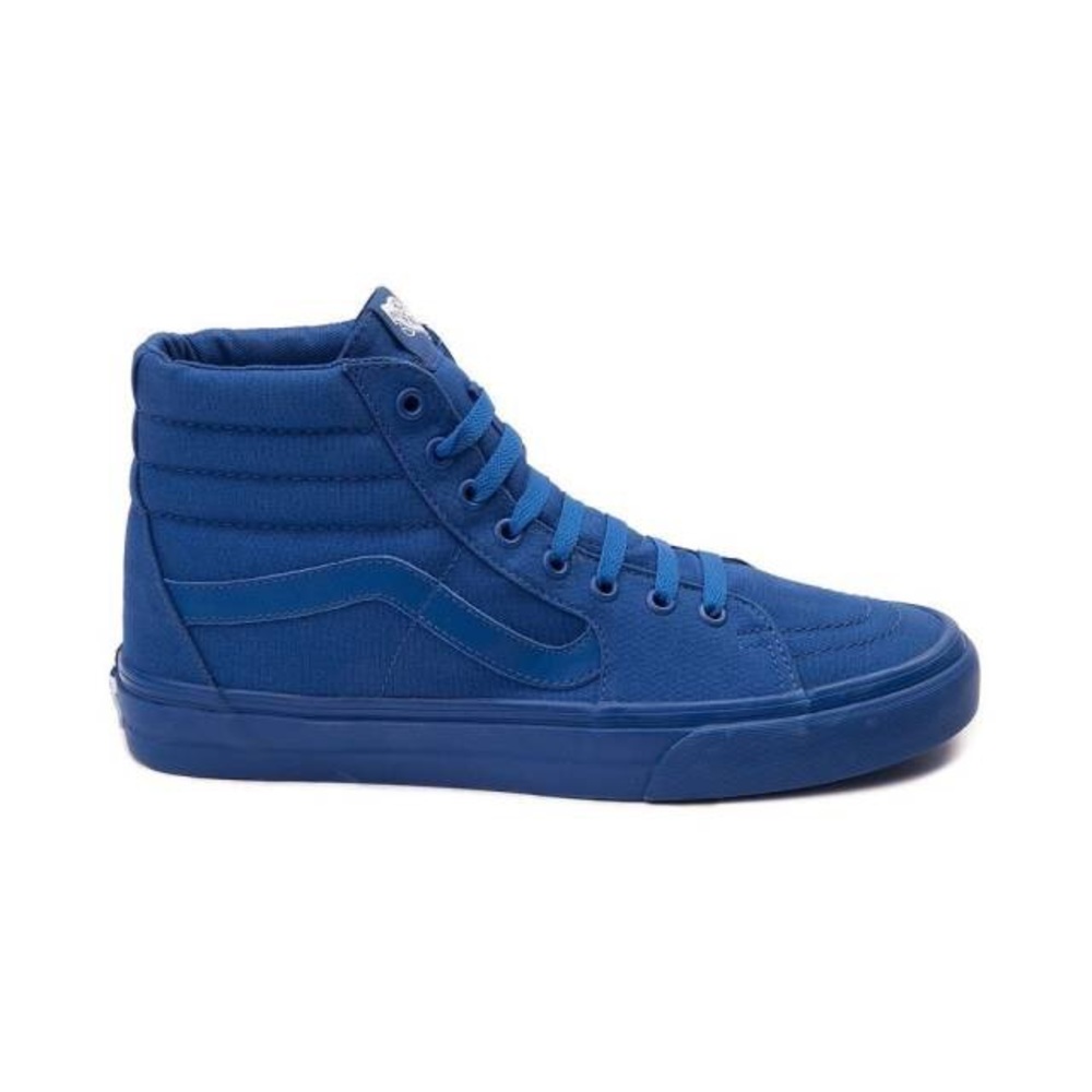 ALL BLUE HIGHTOP VANS - MENS 9.5 / WOMENS 11.0