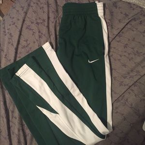Green Nike sweatpants