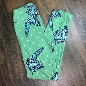 Lularoe OS Butterfly Leggings