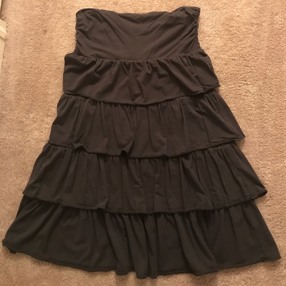 J. Crew Strapless Ruffle Dress